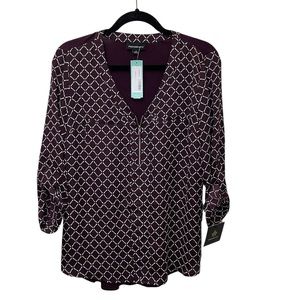 Fortune + Ivy 3/4 length sleeve top